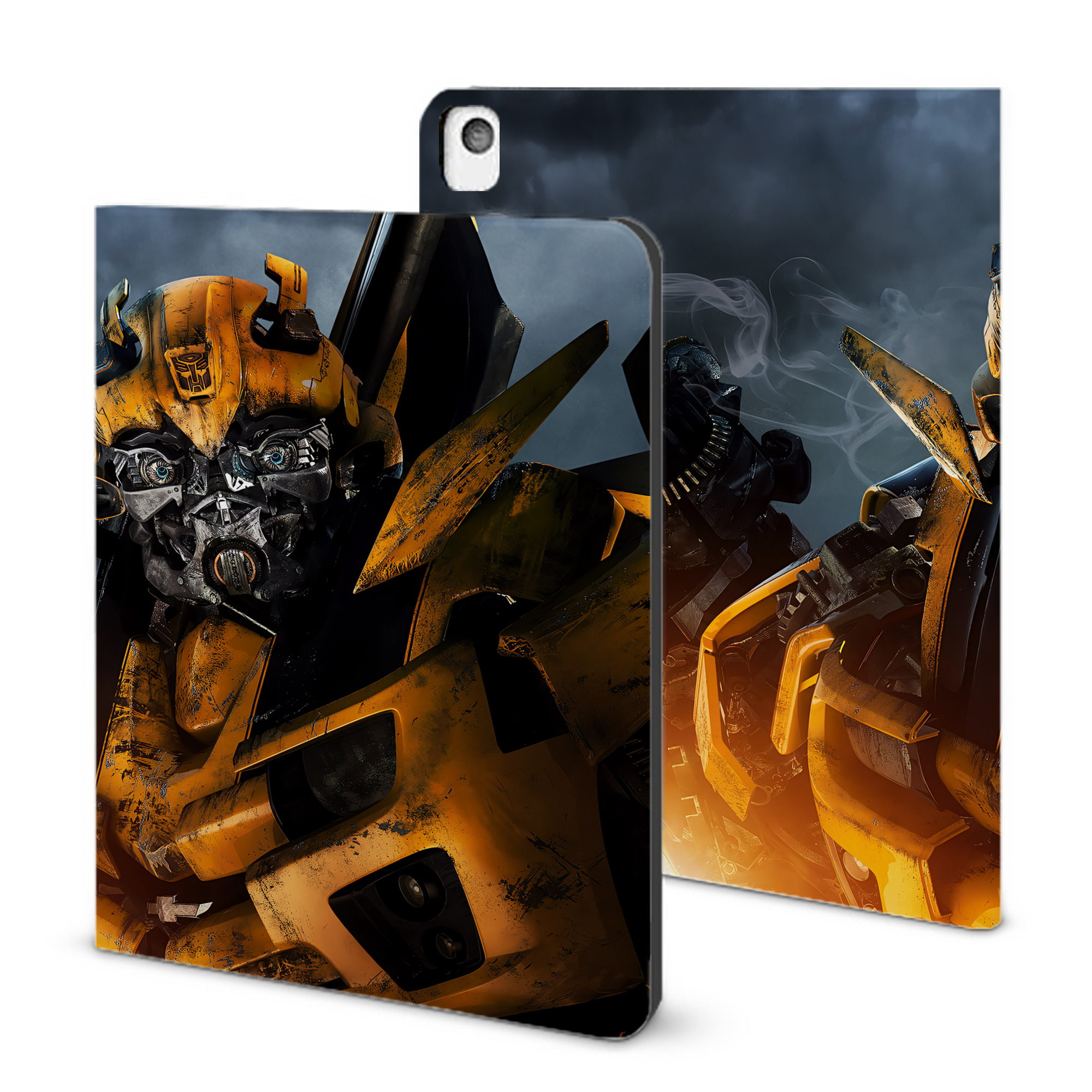 （画像用） Transformers トランスフォーマー IPadケース ペンホルダー付き ブックスタイルデザイン